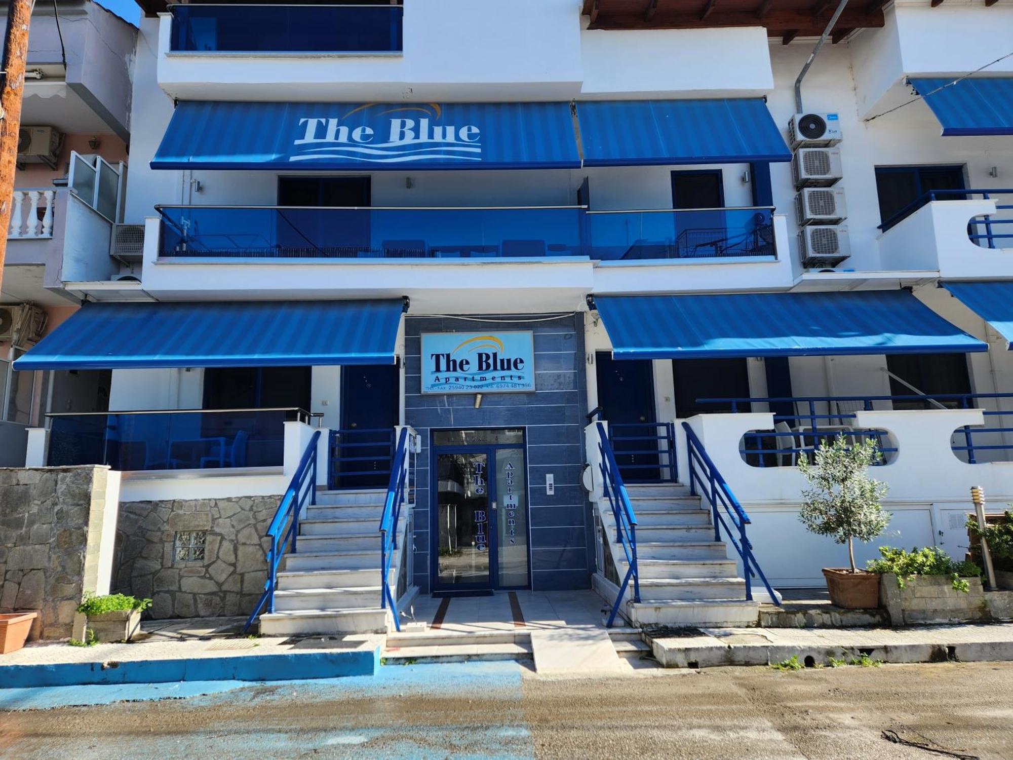 The Blue Beach Apartments Néa Péramos Exterior foto